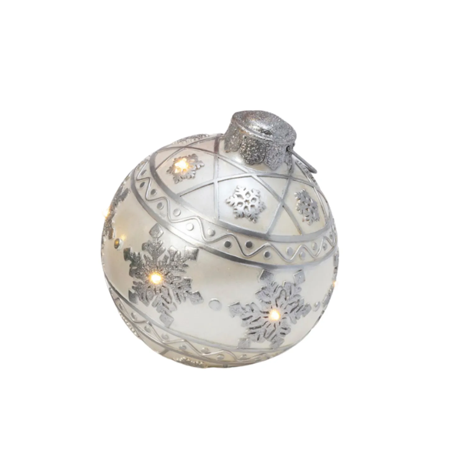 The Jolly Christmas Shop 8.5" Battery Operated LED Lighted Jumbo Ornament Christmas Decoration 2533970