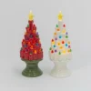 Online The Jolly Christmas Shop 12.9" Battery Operated Red And Green Or White Ceramic Christmas Tree Figure 2598020