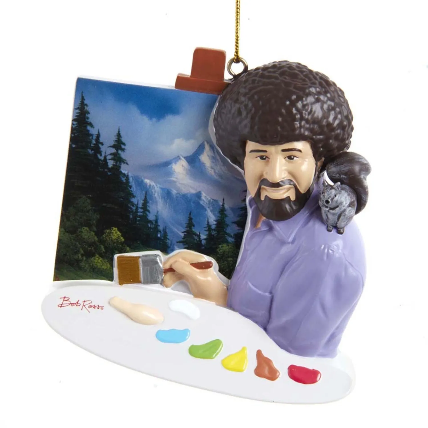 Discount The Jolly Christmas Shop 3.5" Bob Ross Painting Personalized Christmas Ornament BO2201