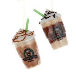 Best The Jolly Christmas Shop 4.5" Caffecino Frozen Coffee Christmas Ornament D4161