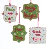 Outlet The Jolly Christmas Shop 3.5" Claydough Cookie Sign Christmas Ornament D4066