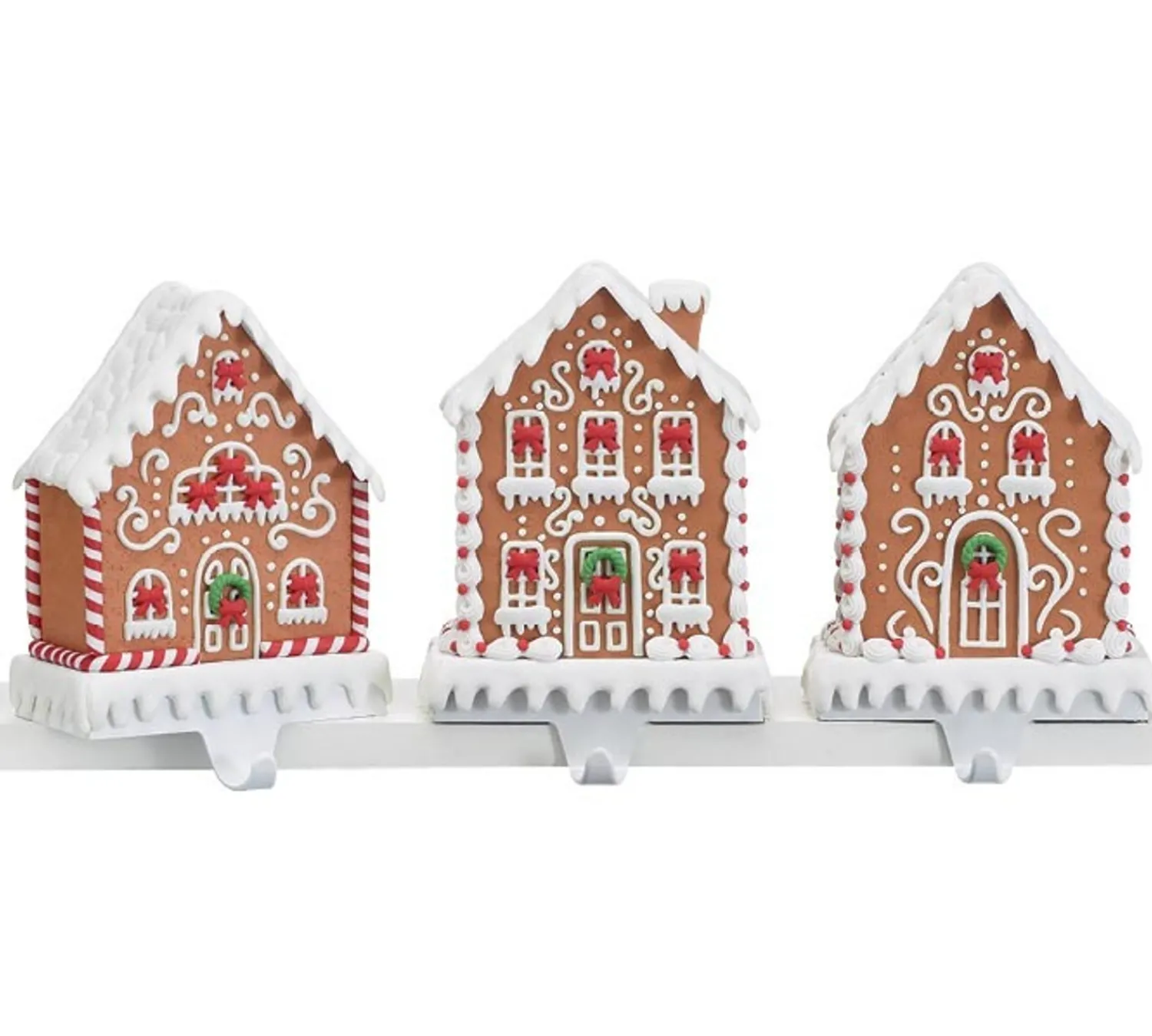 Outlet The Jolly Christmas Shop 7.75" Claydough Gingerbread House Christmas Stocking Holder 9742090