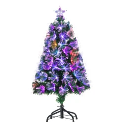 Clearance The Jolly Christmas Shop 3' Color Changing Fiber Optic Tinsel Christmas Tree 6522-30M