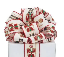 New The Jolly Christmas Shop 2.5" Gold Embroidered Nutcracker Wired Christmas Ribbon 20 YDS 9742252