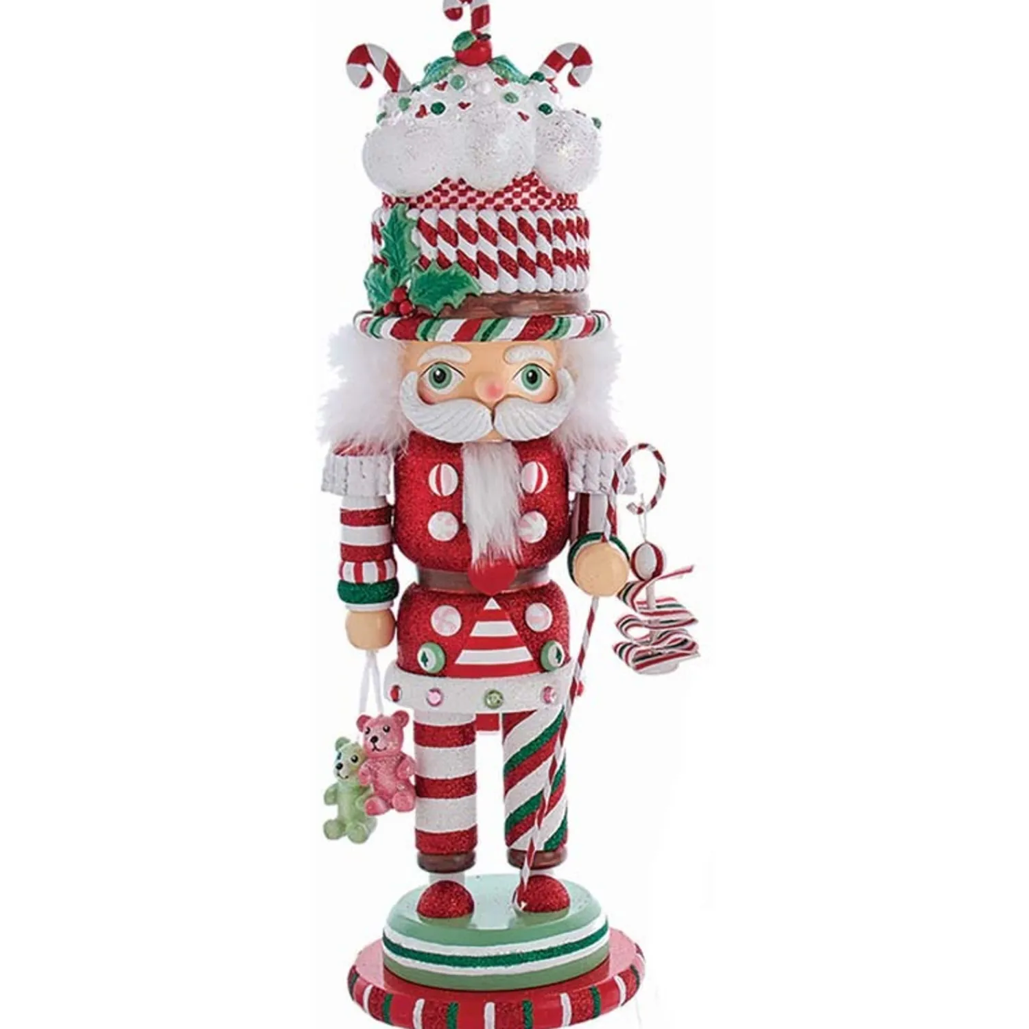 Sale The Jolly Christmas Shop 18" Hollywood Nutcracker Candy And Cake Hat Nutcracker Christmas Figure HA0588