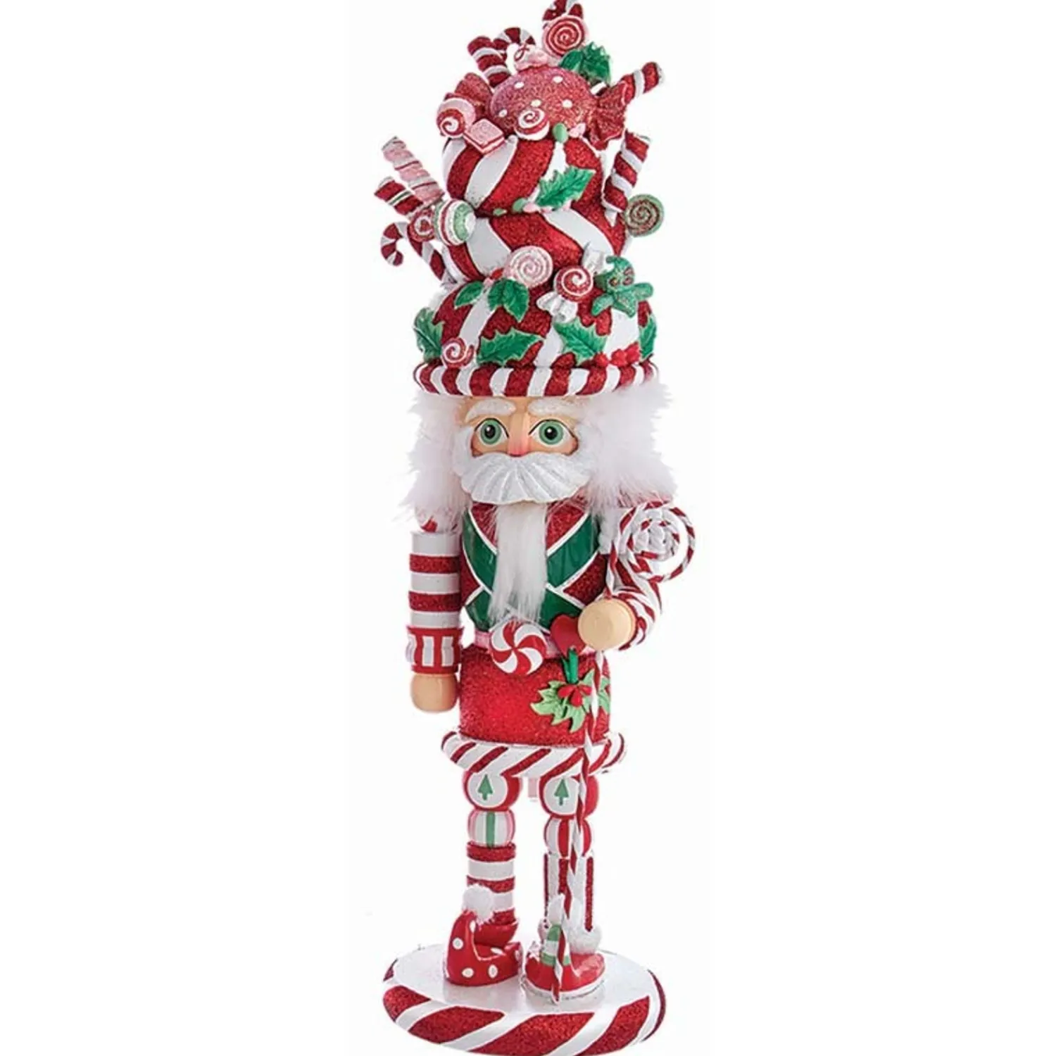 Sale The Jolly Christmas Shop 18" Hollywood Nutcracker Candy And Cake Hat Nutcracker Christmas Figure HA0588