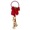 Discount The Jolly Christmas Shop 12.5" Jingle Bells With Dark Red Bow Door Hanger Christmas Ornament J8185