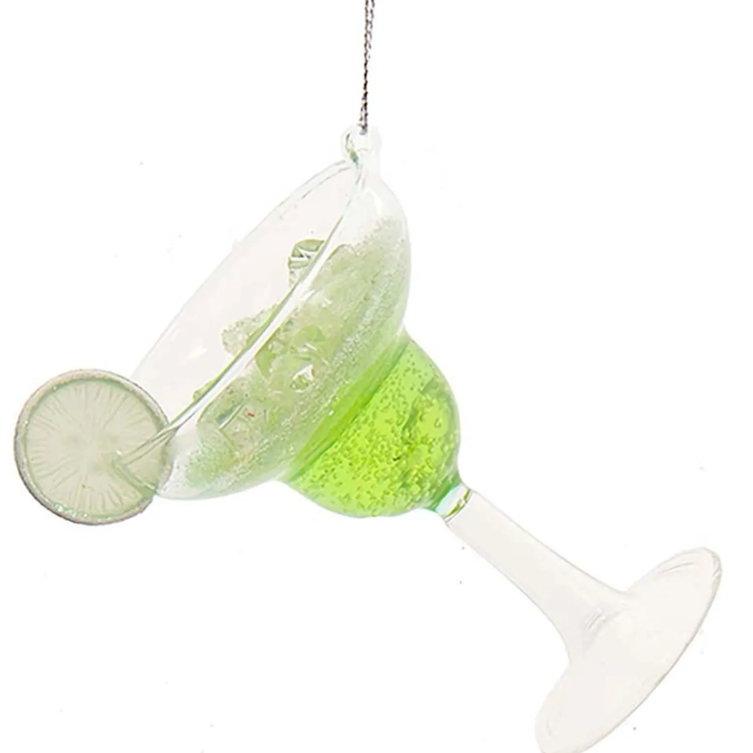 Best The Jolly Christmas Shop 4.75" Margarita Cocktail Glass Christmas Ornament T3016