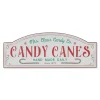 Sale The Jolly Christmas Shop 28" Metal Embossed Candy Cane Christmas Sign 2604200
