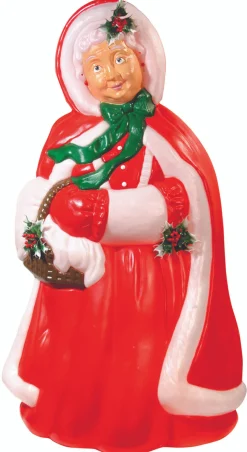 Hot The Jolly Christmas Shop 43" Mrs Claus Lighted Christmas Blow Mold Decoration C61720