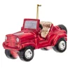 Hot The Jolly Christmas Shop 5" Noble Gems Off Road Vehicle Jeep Glass Christmas Ornament NB1615