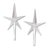 Clearance The Jolly Christmas Shop 2 Pack Small Clear Iridescent Ceramic Tree Plastic Replacement Star P0678
