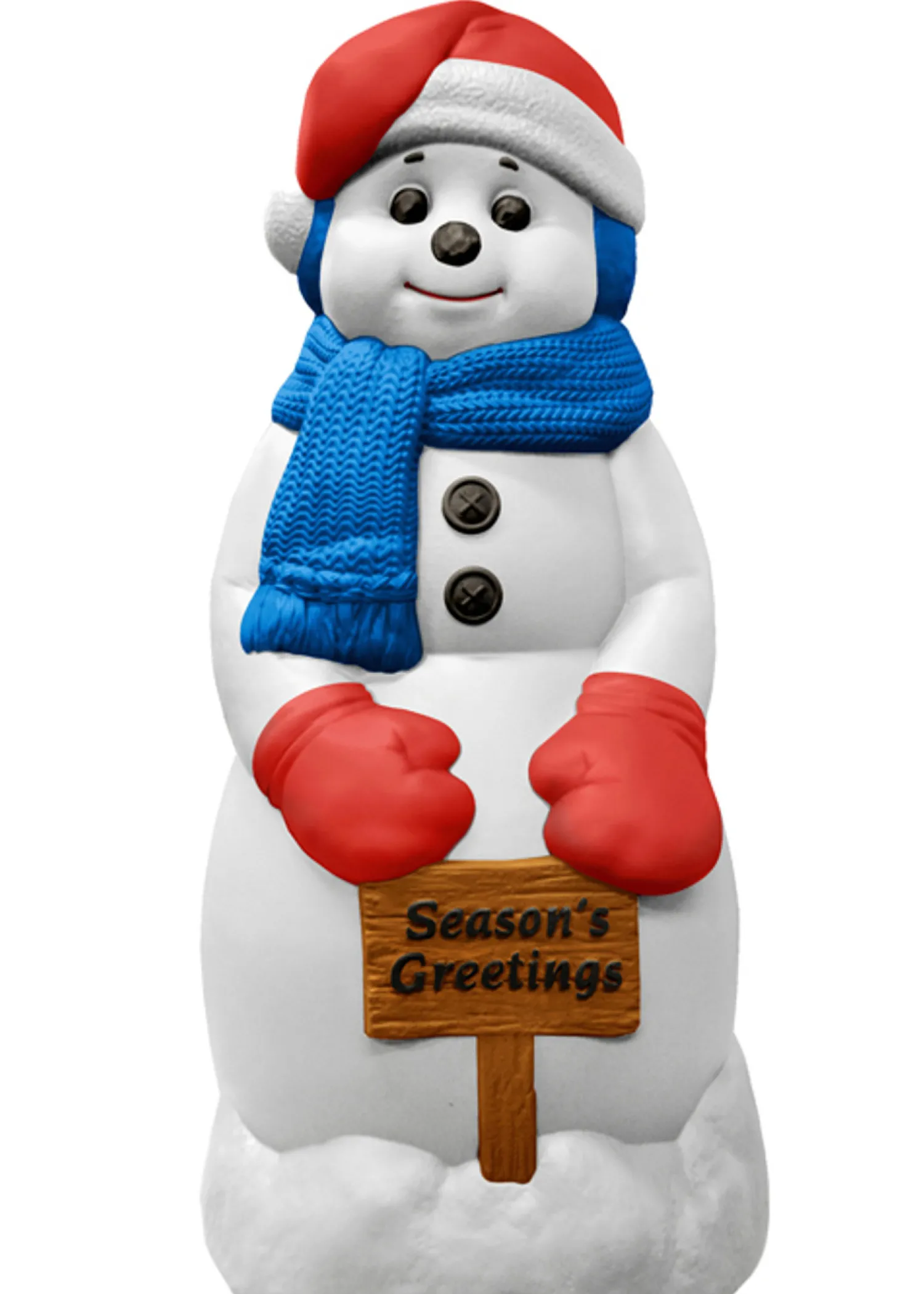 Discount The Jolly Christmas Shop 31" Season's Greetings Snowman Blow Mold Decoration C5170