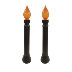 Hot The Jolly Christmas Shop 40" Set Of 2 Lighted Black Candle Blow Mold Halloween Decoration 62300