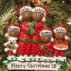 Sale The Jolly Christmas Shop African American Pajama Family Of 5 Personalized Christmas Ornament