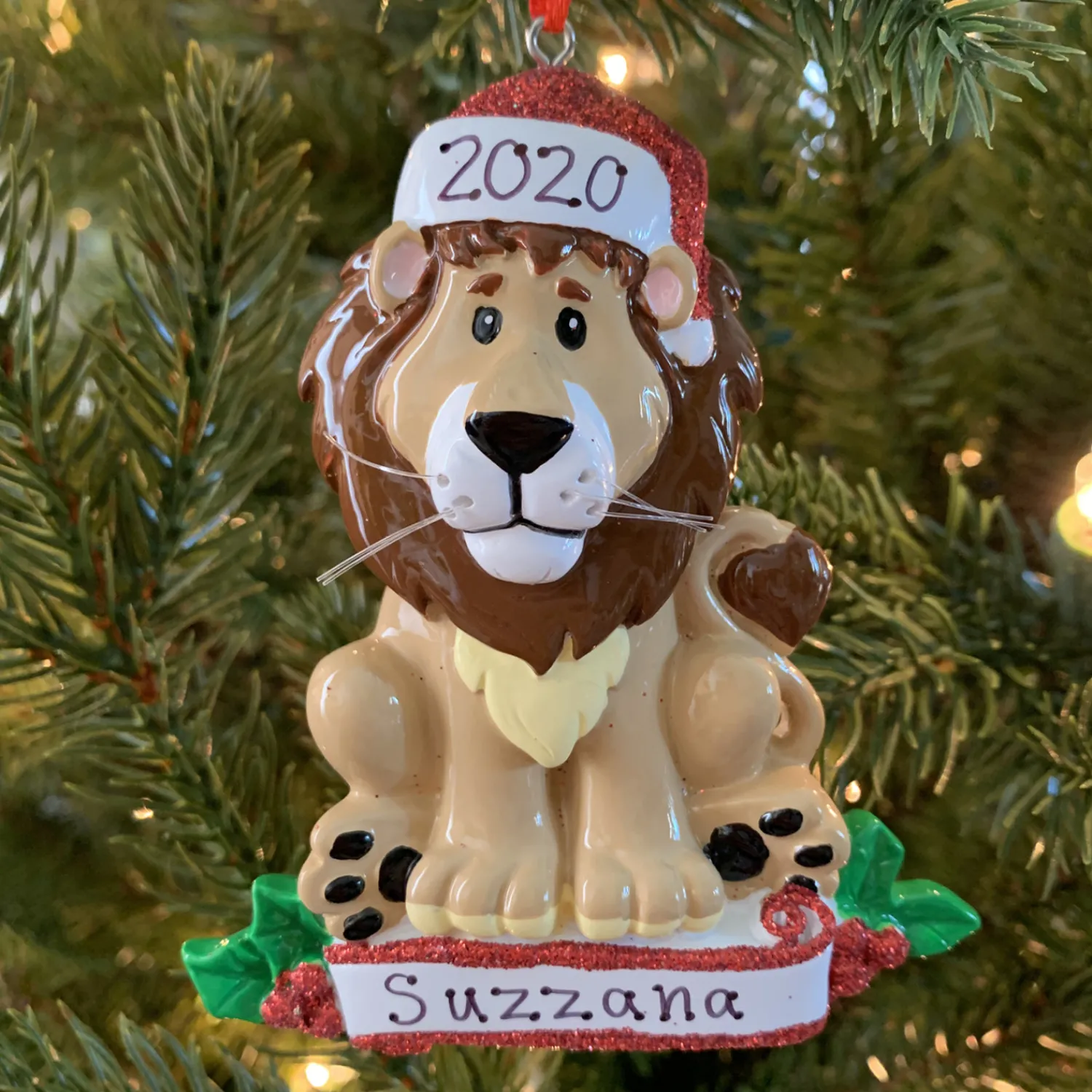 Sale The Jolly Christmas Shop Baby Lion Personalized Christmas Ornament OR1850L