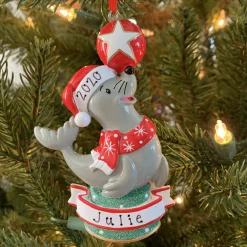 Outlet The Jolly Christmas Shop Baby Sea Lion Personalized Christmas Ornament OR1851S
