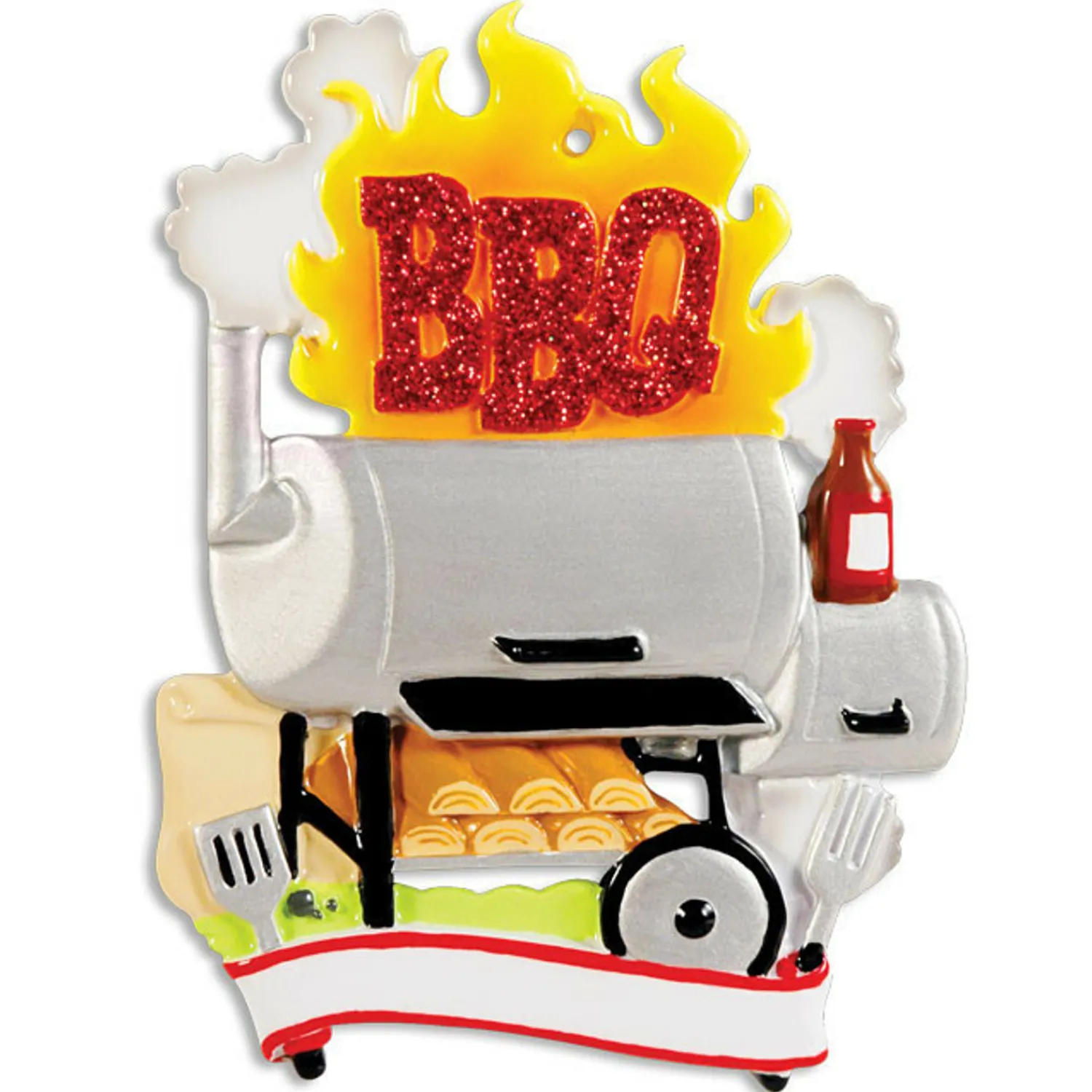 Outlet The Jolly Christmas Shop Barbecue Smoker Personalized Christmas Ornament