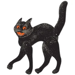 Sale The Jolly Christmas Shop Beistle 20.5" Vintage Halloween Jointed Scratch Cat 01177