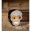 New The Jolly Christmas Shop Bethany Lowe 14" Mr. Skelly Vintage Inspired Halloween Lantern TF3248