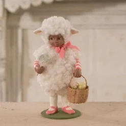 Discount The Jolly Christmas Shop Bethany Lowe Little Demi Lamb Easter Home Decoration TD1137