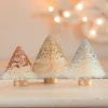 Outlet The Jolly Christmas Shop Bethany Lowe Set Of 3 Metallic Mini Bottle Brush Trees Christmas Decoration LC1542