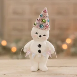 Hot The Jolly Christmas Shop Bethany Lowe Set Of 2 Pastel Snowmen Christmas Figures