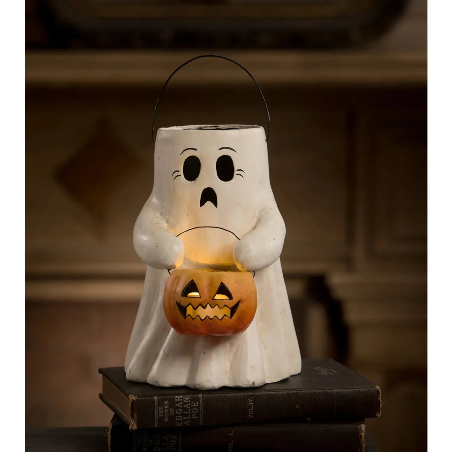 Discount The Jolly Christmas Shop Bethany Lowe Sweet Or Scary Boo With Pumpkin Bucket Halloween Decoration