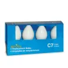 Online The Jolly Christmas Shop Brite Star 4 Pack White C7 Replacement Bulbs 44-354-00