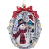 Discount The Jolly Christmas Shop Christopher Radko A Snowy Feathered Friend Glass Christmas Ornament 1022065