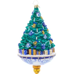 Best The Jolly Christmas Shop Christopher Radko Chinoiserie Spruce Glass Christmas Ornament 1021805