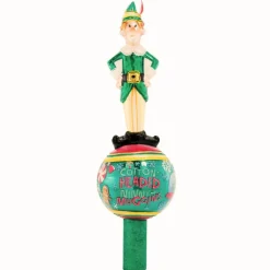 Outlet The Jolly Christmas Shop Christopher Radko Merry Muggins Buddy The Elf Glass Christmas Tree Topper 1021686