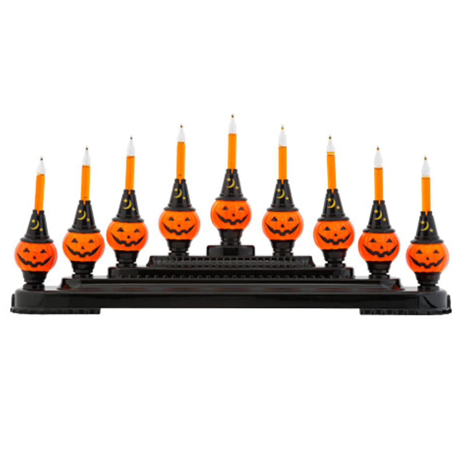 Outlet The Jolly Christmas Shop Christopher Radko Shiny Brite Halloween Bubble Bright Pumpkin Light Candolier 4027908