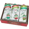 Best The Jolly Christmas Shop Christopher Radko Shiny Brite Holiday Splendor 7" Decorated Shapes Christmas Ornaments 4028221