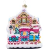 Sale The Jolly Christmas Shop Christopher Radko Sweet Tooth Gingerbread Station And Train Glass Christmas Ornament 1022108