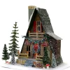 Best The Jolly Christmas Shop Cody Foster 12" A Frame Cabin Vintage Inspired Putz Christmas House HOU-343