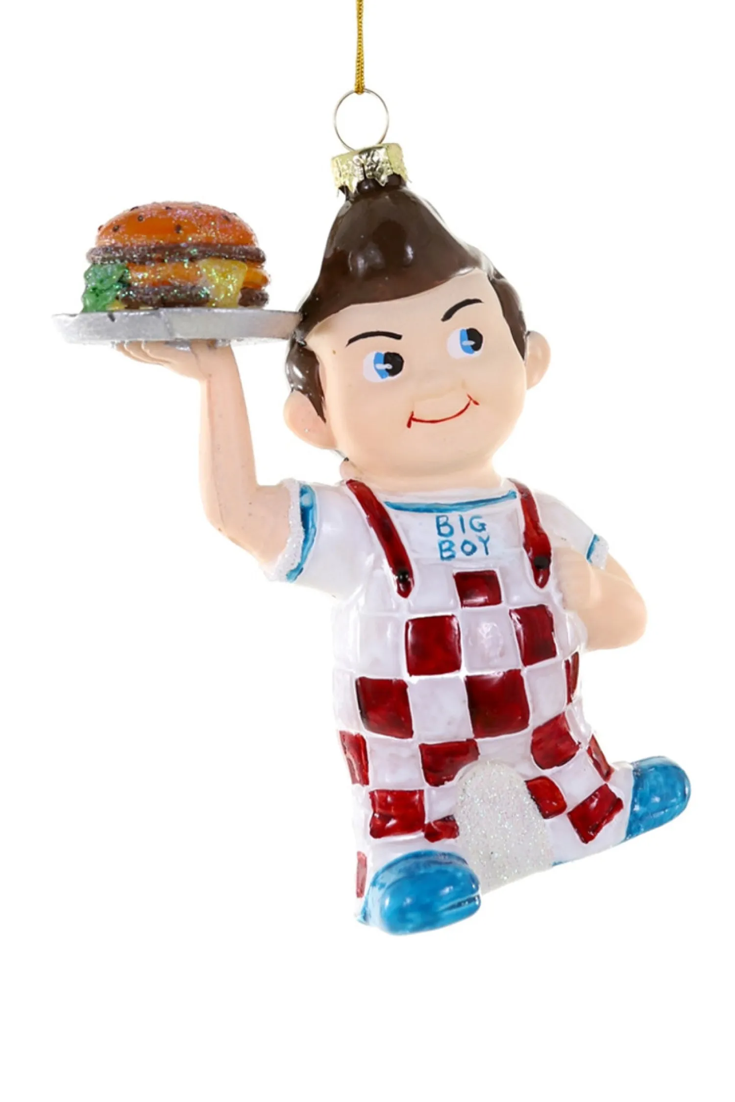 Hot The Jolly Christmas Shop Cody Foster 5.25" Big Boy Glass Christmas Ornament GO-8335