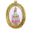 Hot The Jolly Christmas Shop Cody Foster 5" Don't Be A Cotton Headed Ninny Muggins Glass Christmas Ornament GL-1053