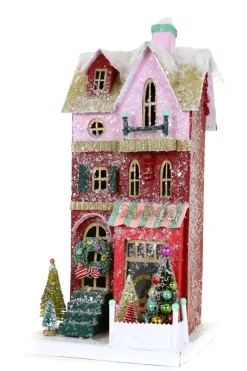 Outlet The Jolly Christmas Shop Cody Foster 16" Gift Shop Vintage Inspired Putz Christmas House HOU-351