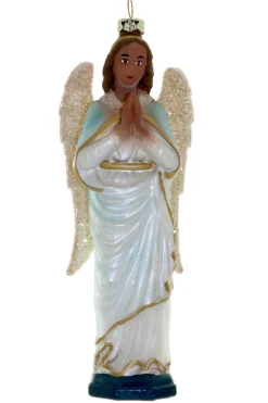 Online The Jolly Christmas Shop Cody Foster 7.25" Heirloom Angel African American Glass Christmas Ornament GO-6447