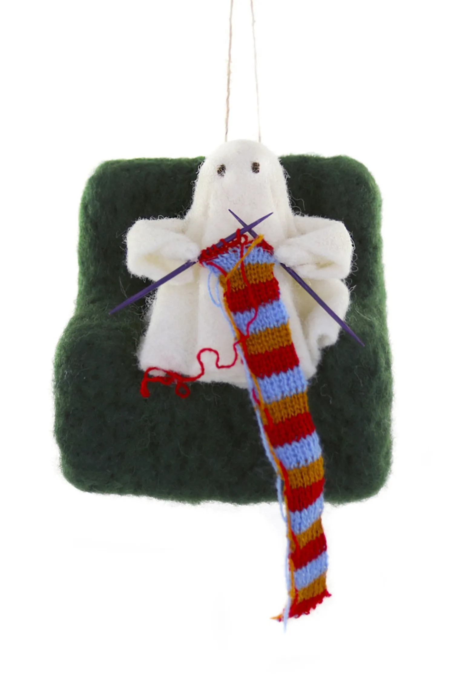 Discount The Jolly Christmas Shop Cody Foster 4.25" Knitting Ghost Halloween Ornament WO-2950