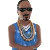 Best The Jolly Christmas Shop Cody Foster 5.5" Snoop Dog Glass Christmas Ornament GO-8869