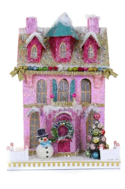 Hot The Jolly Christmas Shop Cody Foster 11.5" Snowman Villa Vintage Inspired Putz Christmas House HOU-399