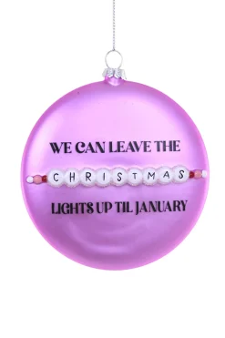 Hot The Jolly Christmas Shop Cody Foster 5" Taylor Swift Christmas Lights Glass Christmas Ornament GL-1093