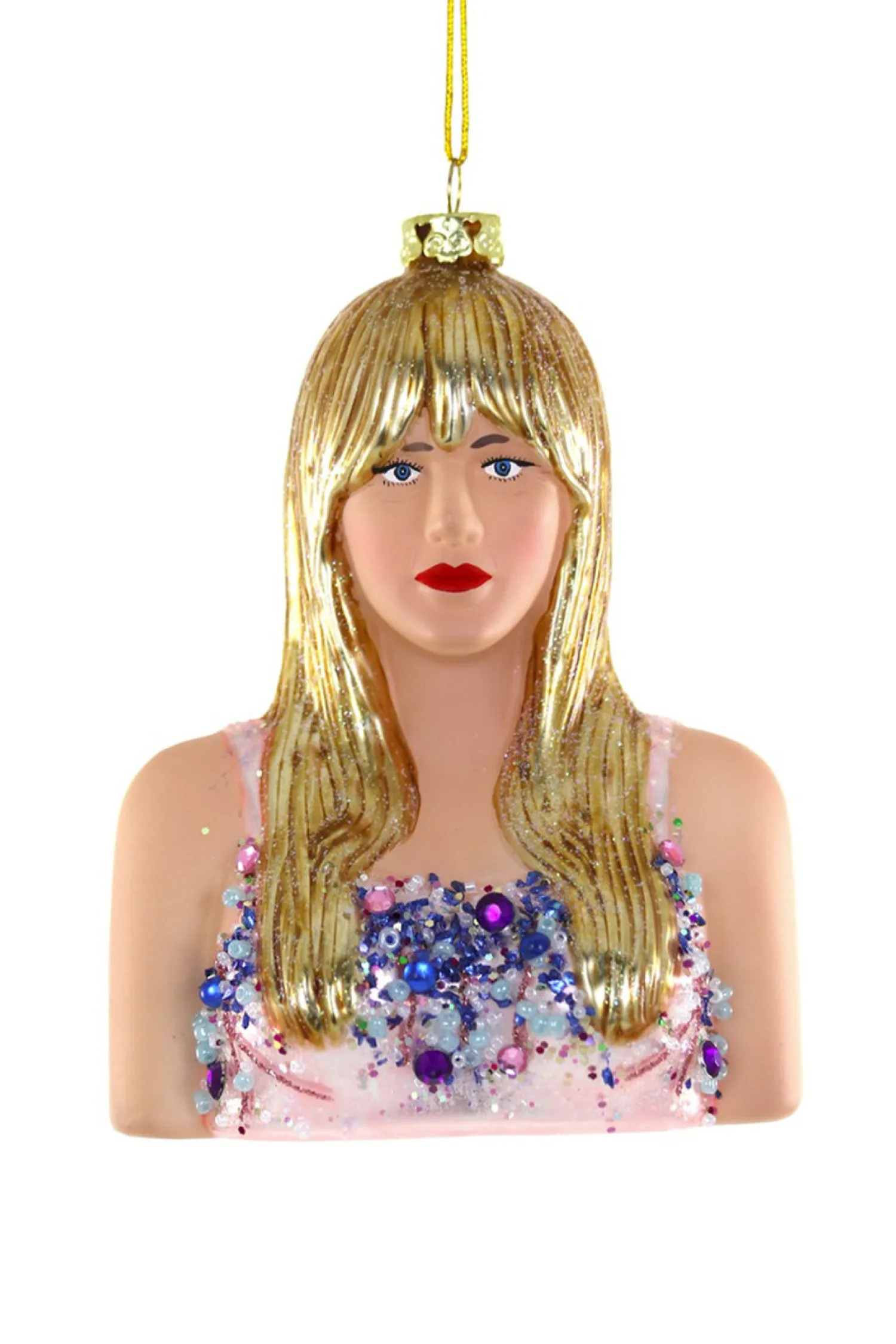 Outlet The Jolly Christmas Shop Cody Foster 5" Taylor Swift Glass Christmas Ornament GL-267
