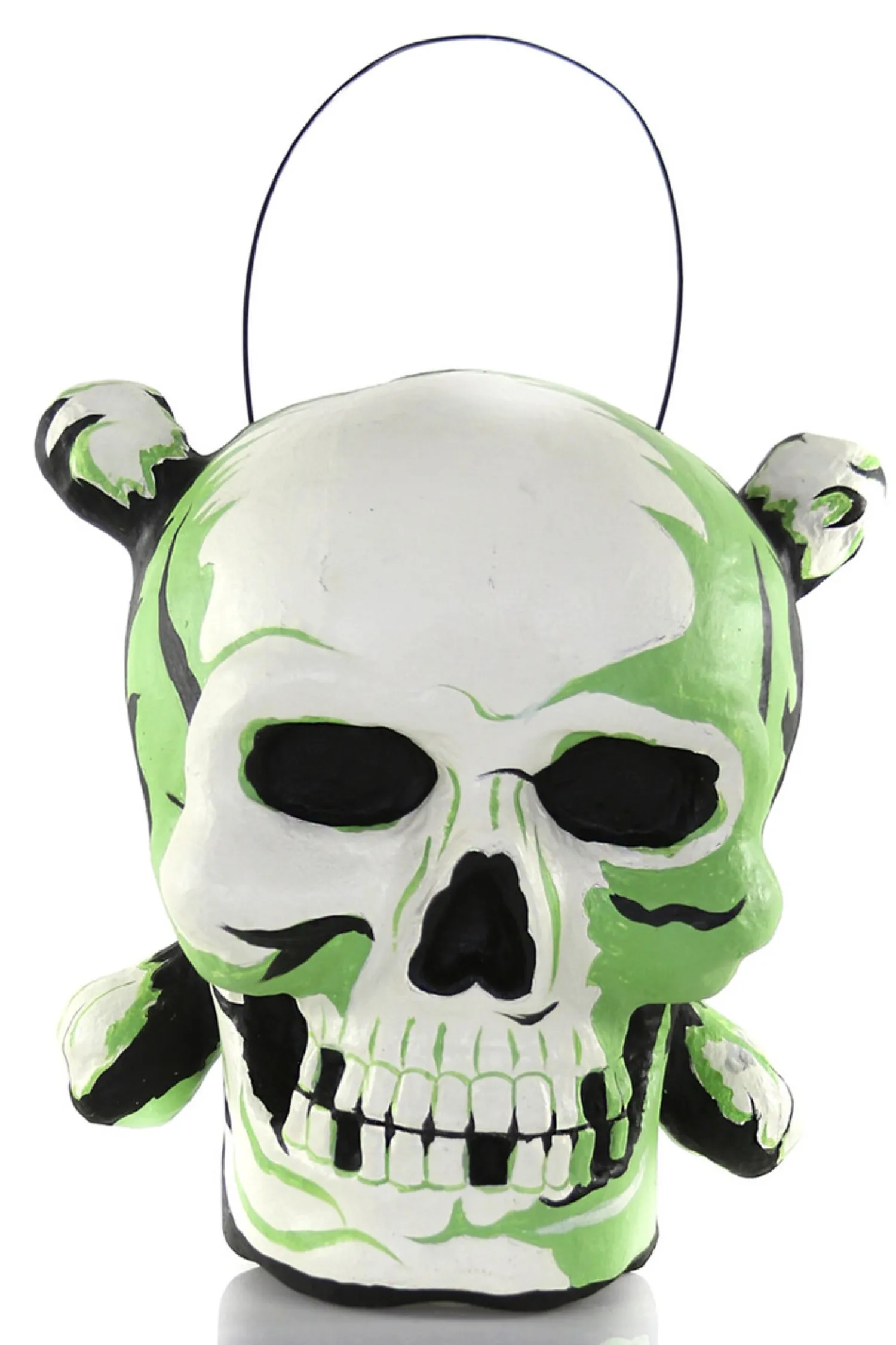 Best The Jolly Christmas Shop Cody Foster 10" Vintage Inspired Skull With Cross Bones Halloween Candy Bucket PM-265