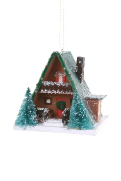 Sale The Jolly Christmas Shop Cody Foster A Frame Vintage Kitsch Christmas House Ornament PO-4813