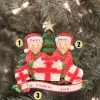 The Jolly Christmas Shop Couple Opening Presents Personalized Christmas Ornament OR1523-2
