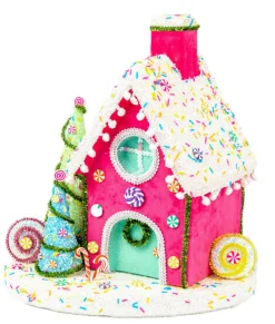 The Jolly Christmas Shop December Diamonds 13" Pink Candy House 08-08709