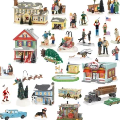 Discount The Jolly Christmas Shop Department 56 Christmas Vacation Village 29 PC 2024 Mega Set With EXCLUSIVE Snots On The Run Figure